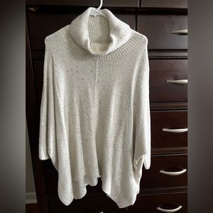 LOFT Turtleneck Poncho Sweater